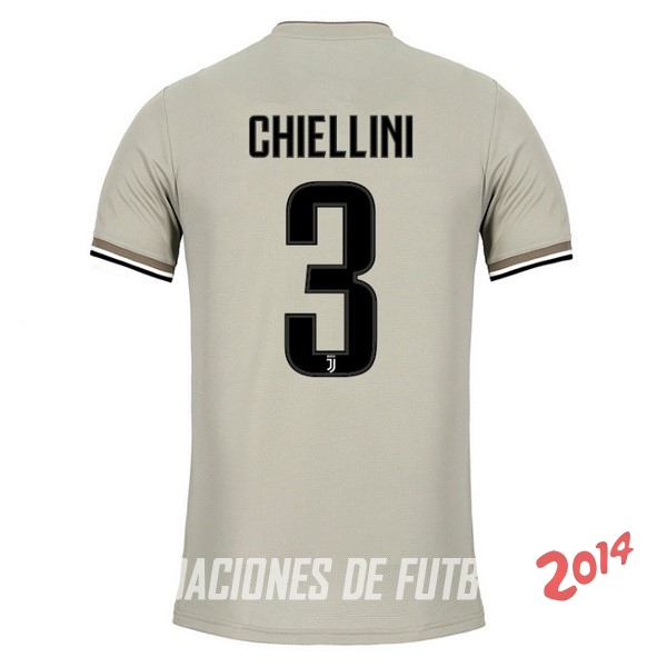 NO.3 Chiellini de Camiseta Del Juventus Segunda Equipacion 2018/2019