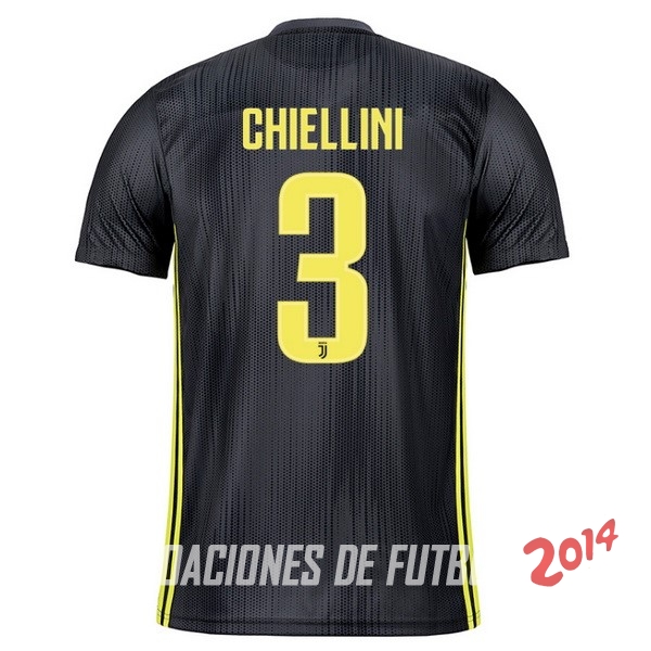 NO.3 Chiellini de Camiseta Del Juventus Tercera Equipacion 2018/2019