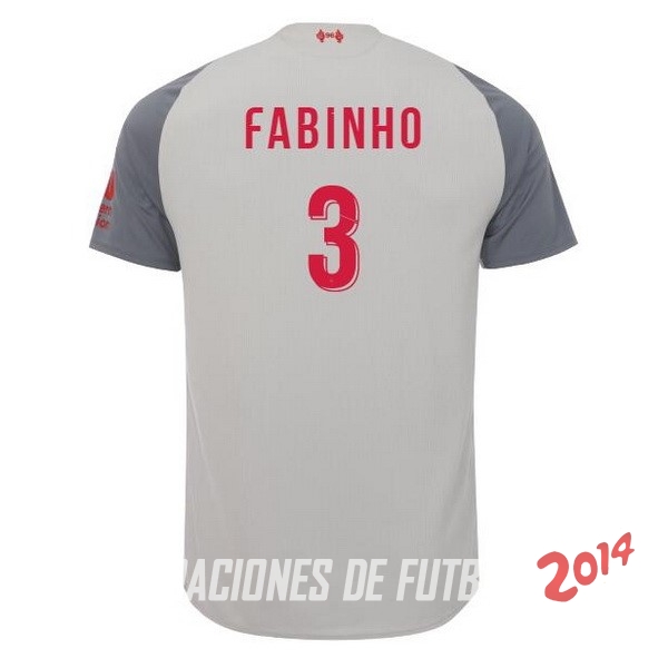 NO.3 Fabinho de Camiseta Del Liverpool Tercera Equipacion 2018/2019