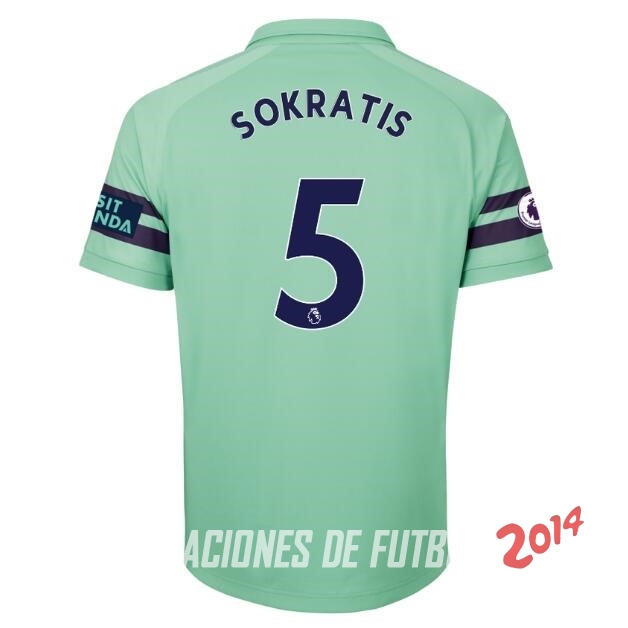 NO.5 Sokratis de Camiseta Del Arsenal Tercera Equipacion 2018/2019