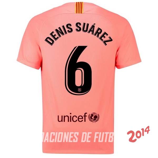 NO.6 Denis Suarez de Camiseta Del Barcelona Tercera Equipacion 2018/2019