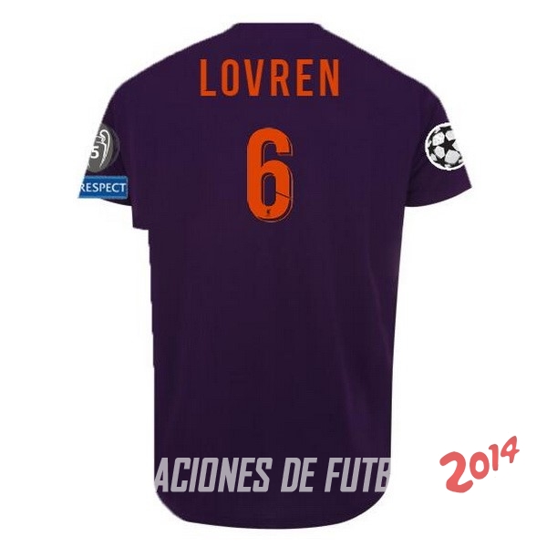 NO.6 Lovren Segunda Camiseta Liverpool Segunda Equipacion 2018/2019