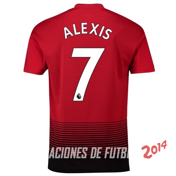 NO.7 Alexis de Camiseta Del Manchester United Primera Equipacion 2018/2019
