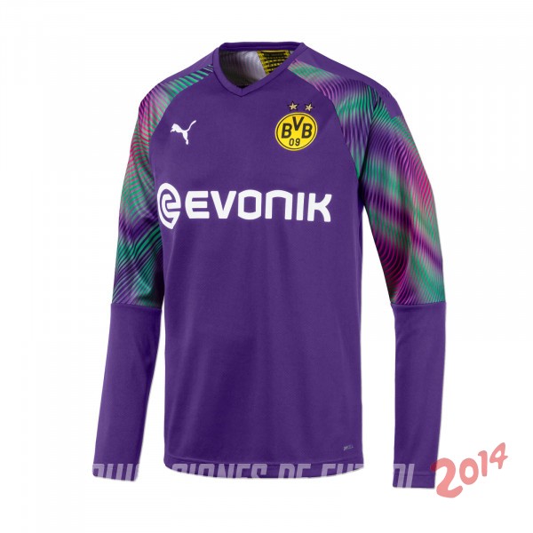 Camiseta Del Borussia Dortmund Manga Larga Portero Purpura 2019/2020