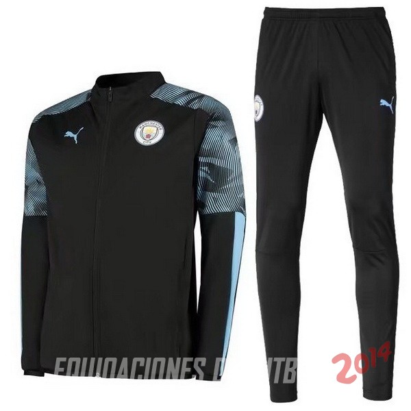 Chandal Manchester City Negro Azul 2019/2020