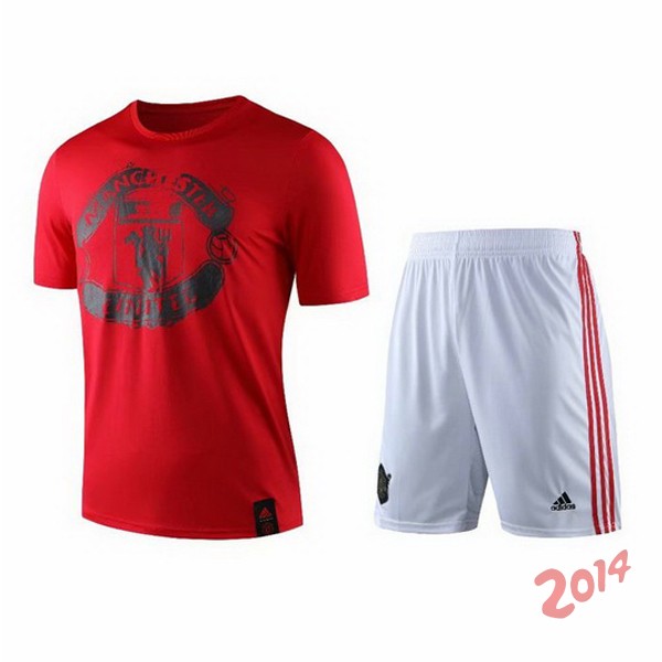 Entrenamiento Manchester United Conjunto Completo 2019/2020 Rojo Blanco