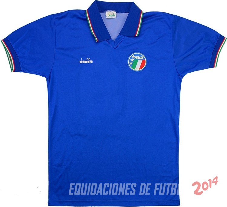 Retro Camiseta De Italia de la Seleccion Primera 1990