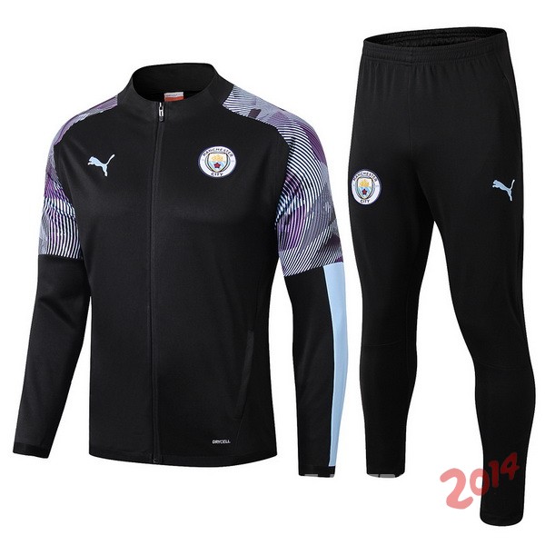 Chandal Manchester City Negro Azul Purpura 2019/2020