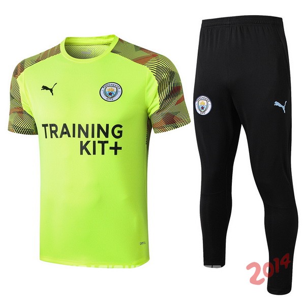 Entrenamiento Manchester City Conjunto Completo 2019/2020 Verde Negro