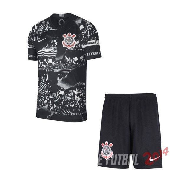 Camiseta Del Conjunto Completo Corinthians Paulista Nino Tercera 2019/2020 Camiseta Del Conjunto Completo Corinthians Paulista Nino Tercera 2019/2020