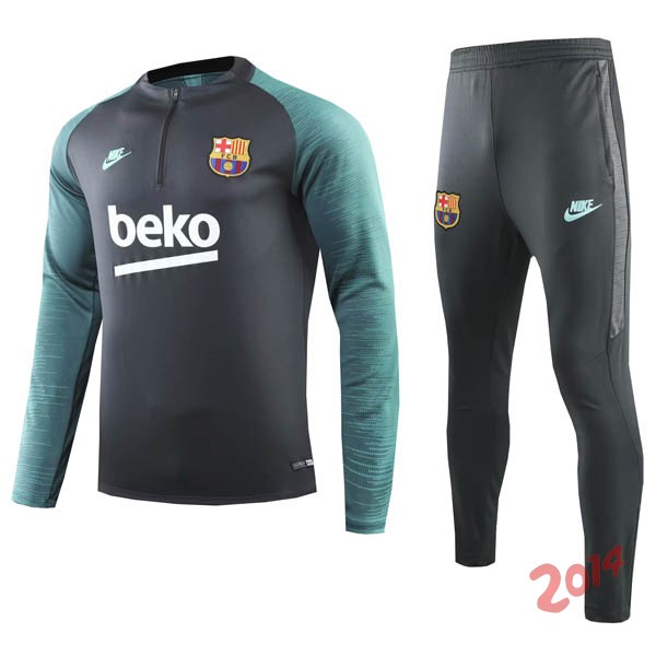 Chandal Barcelona Negro Verde Gris 2019/2020