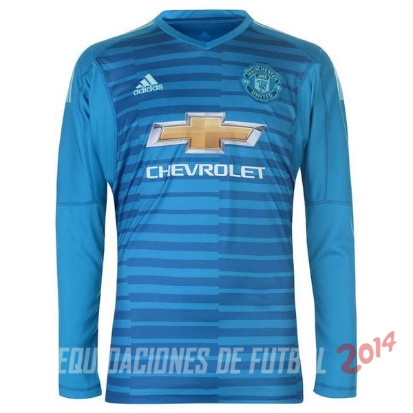 Camiseta Del Manchester United Manga Larga Portero Azul 2018/2019