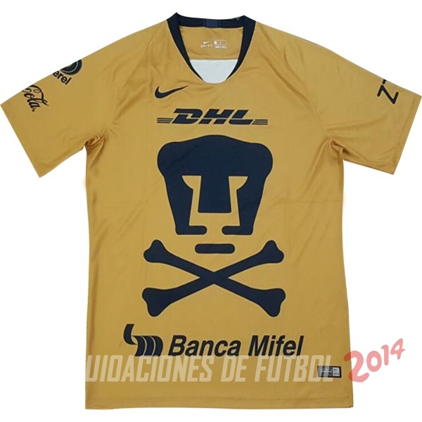 Camiseta Del UNAM Pumas Edición Conmemorativa Amarillo 2018/2019