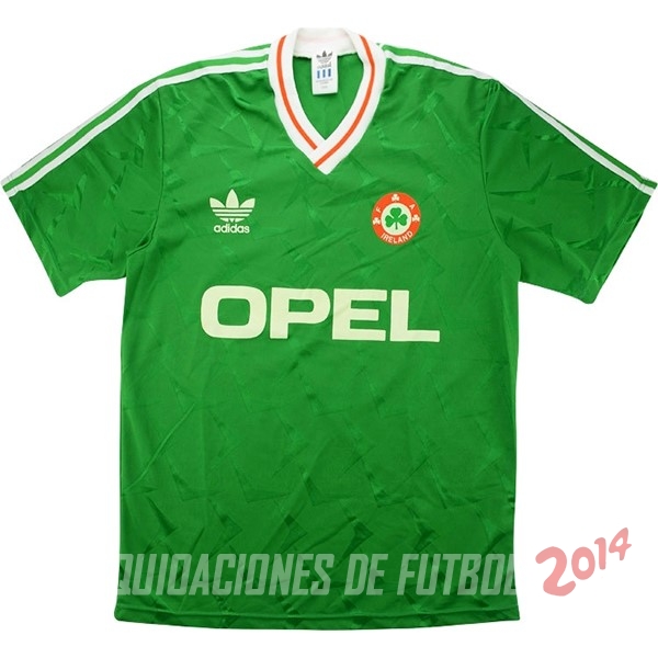 Retro Camiseta De Irlanda de la Seleccion Primera 1990