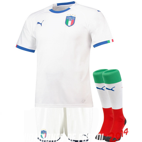 Camiseta （Pantalones+Calcetines）De Italia de la Seleccion Segunda 2018
