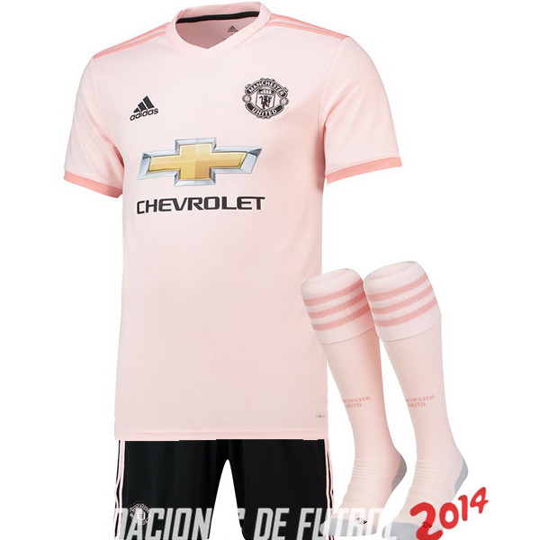 Camiseta （Pantalones+Calcetines）Del Manchester United Segunda 2018/2019