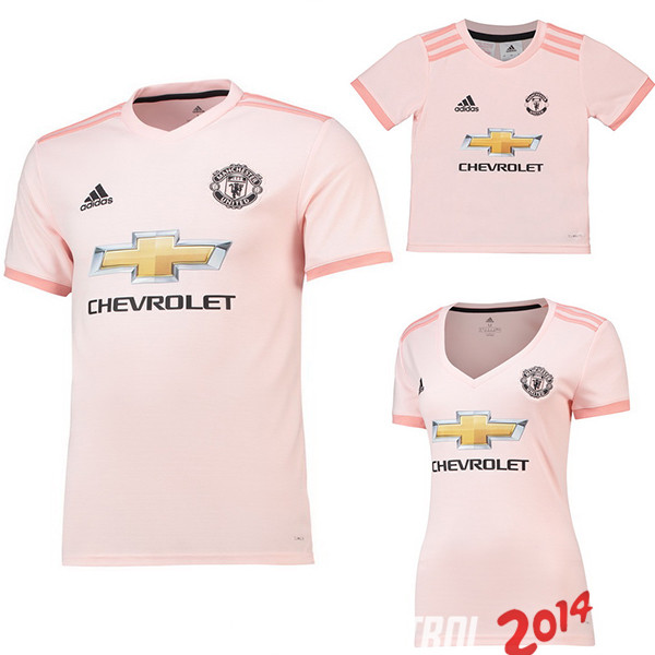 Camiseta （Mujer+Ninos）De Manchester United Segunda 2018/2019