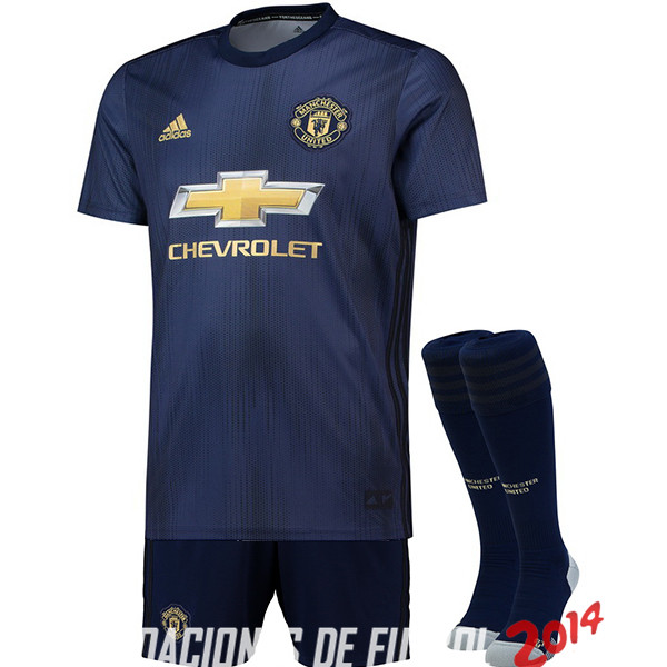 Camiseta （Pantalones+Calcetines）Del Manchester United Tercera 2018/2019