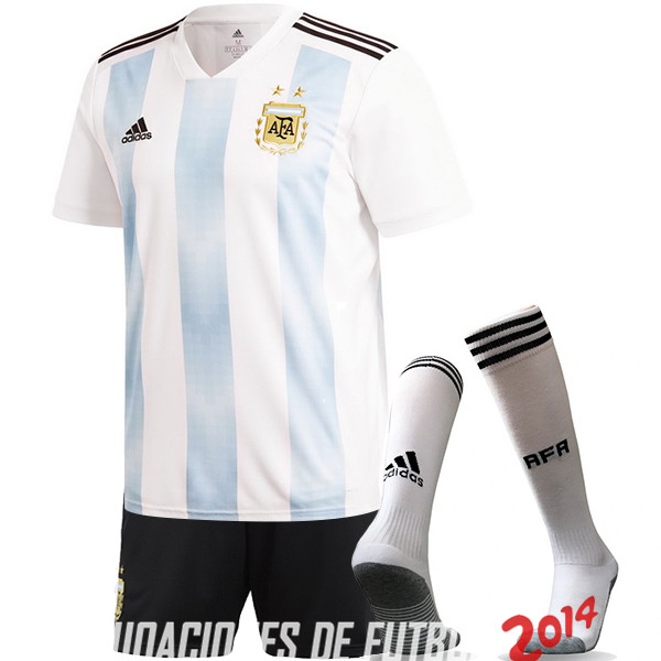 Camiseta （Pantalones+Calcetines）De Argentina de la Seleccion Primera 2018