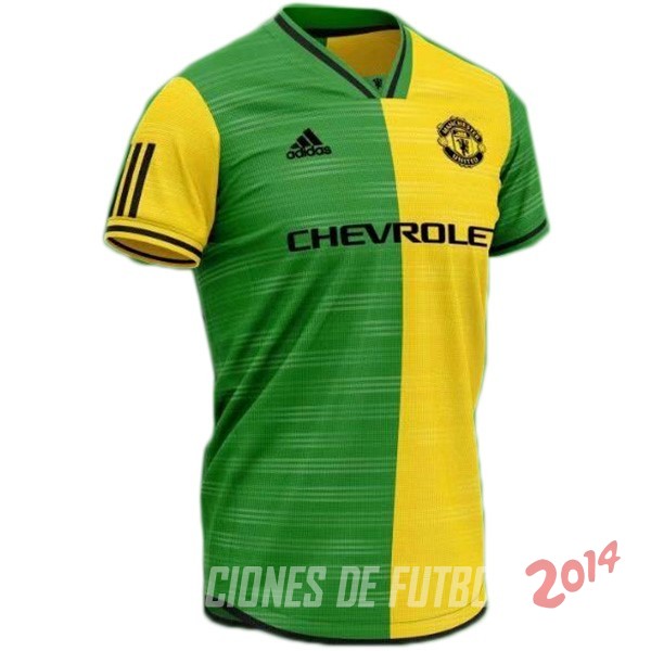 Camiseta Del Camiseta Manchester United Concepto 2019/2020 Amarillo Verde