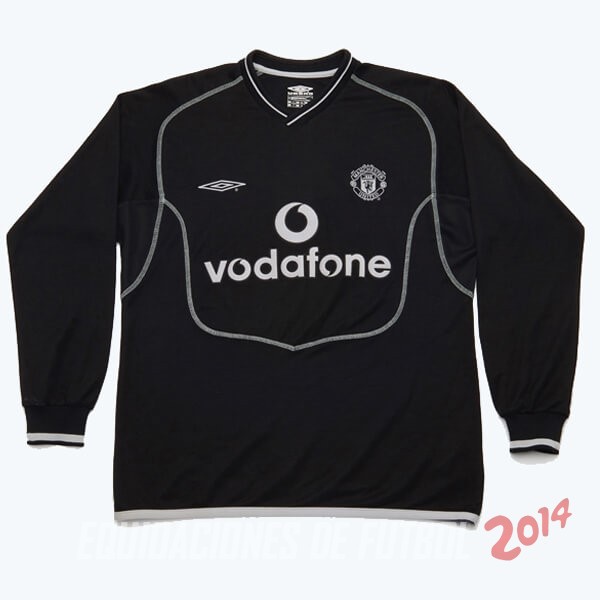 Retro Camiseta De Manchester United de la Seleccion Manga Larga Segunda 2000/2002