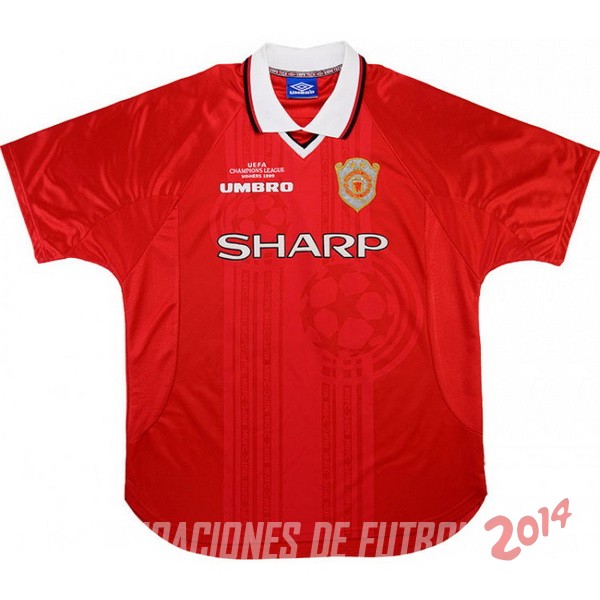 Retro Camiseta De Manchester United de la Seleccion Primera 1999/2000