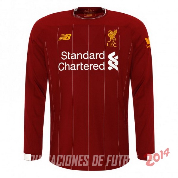 Camiseta Del Liverpool Manga Larga Primera 2019/2020