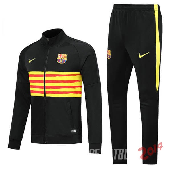 Chandal Barcelona Negro Amarillo Rojo 2019/2020