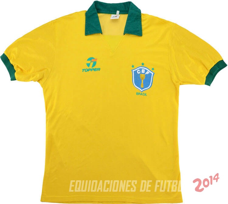 Retro Camiseta De Brasil de la Seleccion Primera 1998