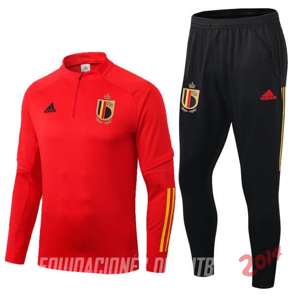 Chandal Belgica Rojo Negro 2020