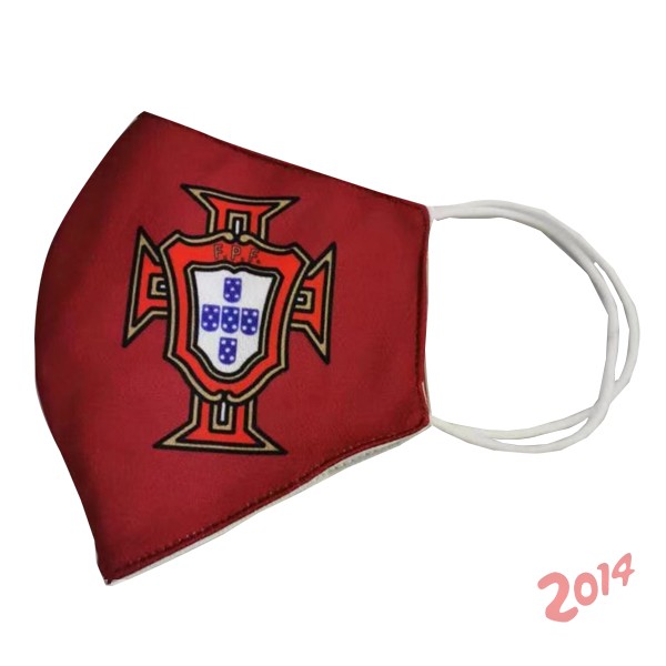 Mascara Futbol Portugal toalla Rojo