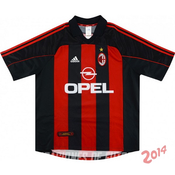 Retro Camiseta De AC Milan de la Seleccion Primera 2000/2002