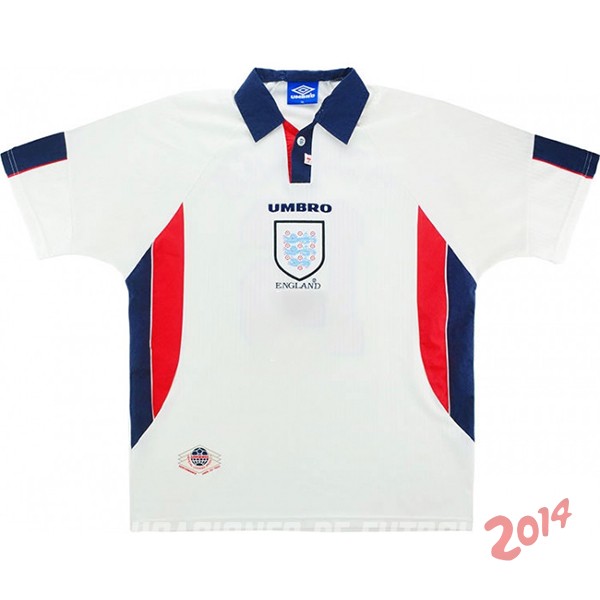 Retro Camiseta De Inglaterra de la Seleccion Primera 1998