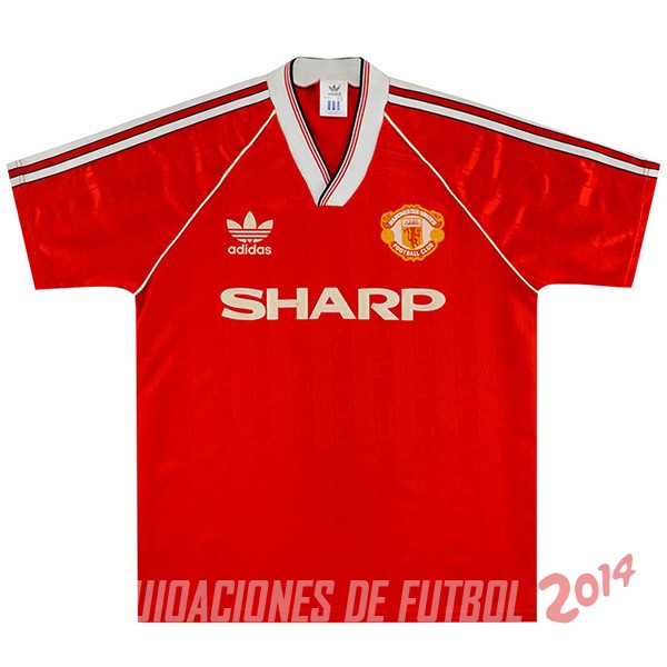 Retro Camiseta De Manchester United Primera 1988/1990