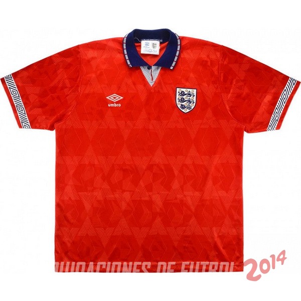 Retro Camiseta De Inglaterra de la Seleccion Segunda 1990