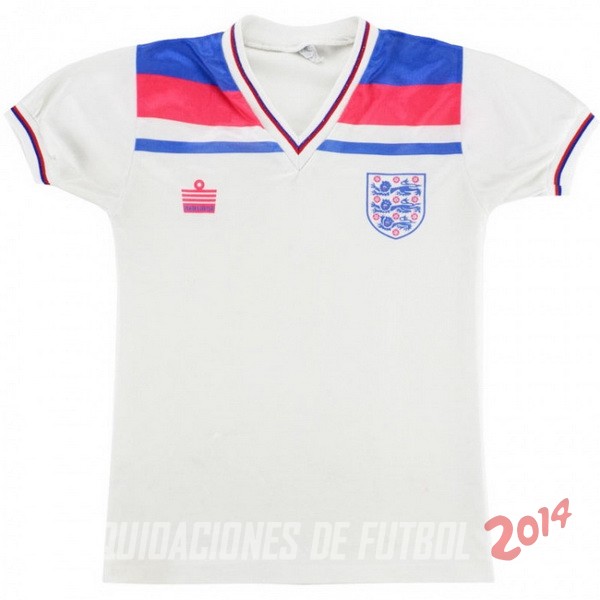 Retro Camiseta De Inglaterra de la Seleccion Primera 1980