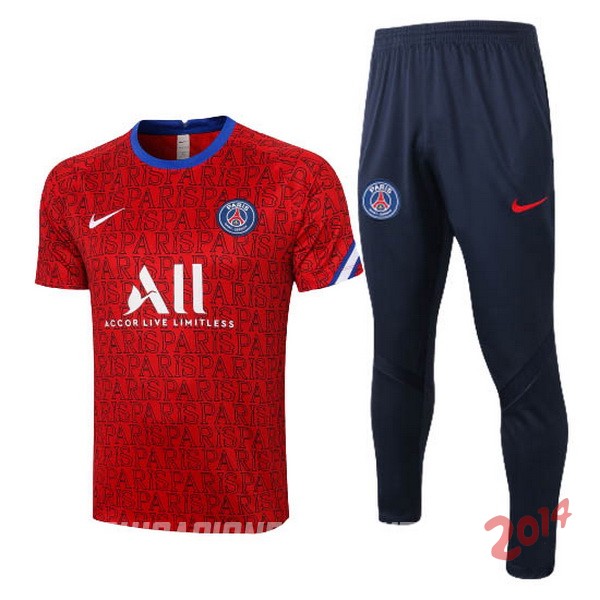 Entrenamiento Paris Saint Germain Conjunto Completo 2020/2021 Rojo Negro