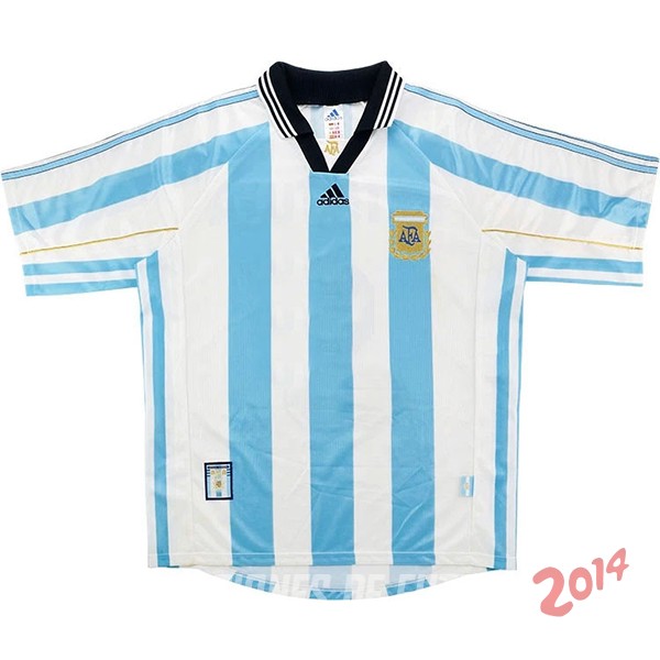 Retro Camiseta De Argentina de la Seleccion Primera 1998
