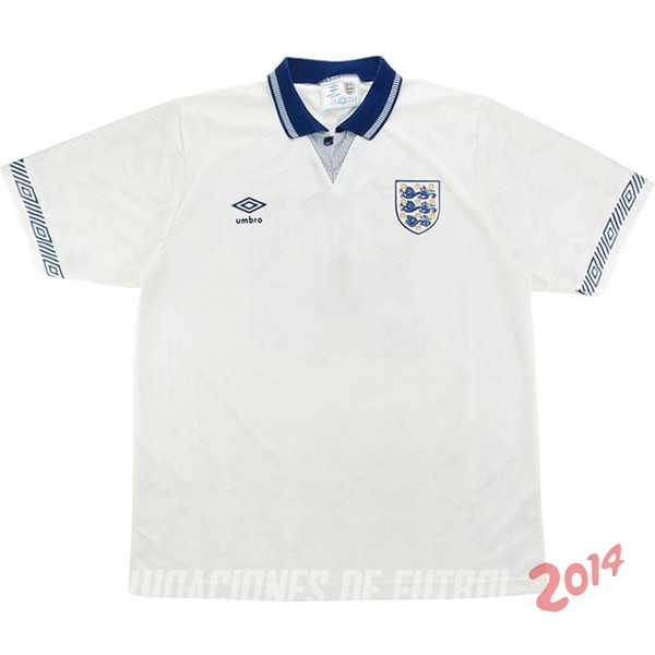 Retro Camiseta De Inglaterra de la Seleccion Primera 1990