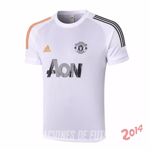 Entrenamiento Manchester United 2020/2021 Blanco Naranja Negro