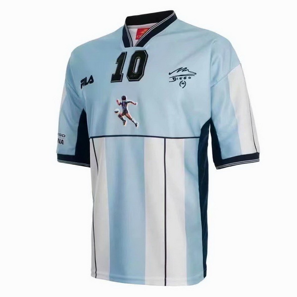 Retro Camiseta De Argentina de la Seleccion Maradona Primera 2001