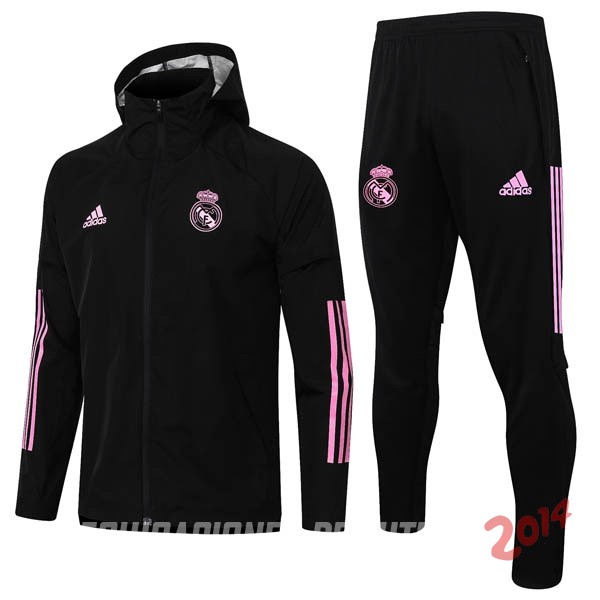 Rompevientos Conjunto Completo Real Madrid Negro Rosa 2020/2021