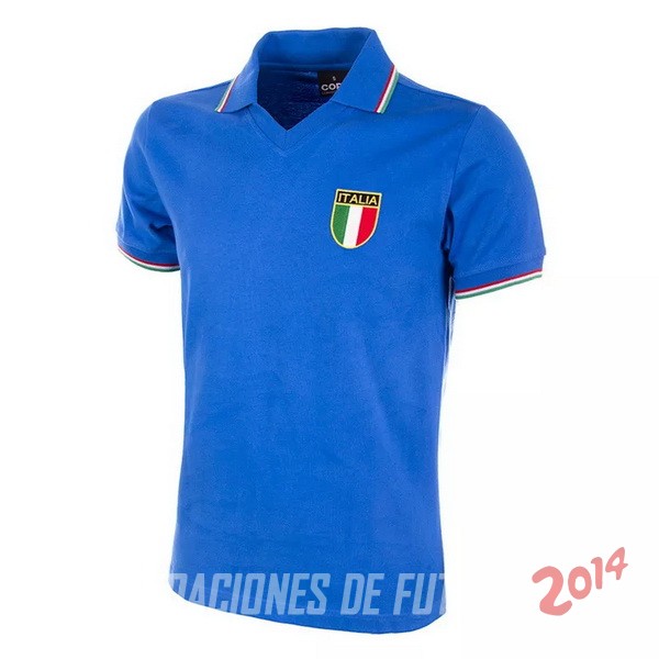 Retro Camiseta De Italia de la Seleccion Primera 1982