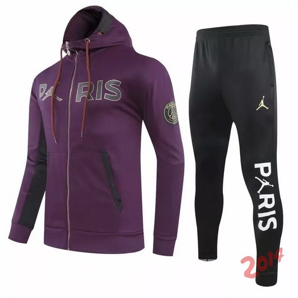 Chaqueta Con Capucha Paris Saint Germain Purpura Negro 2020/2021