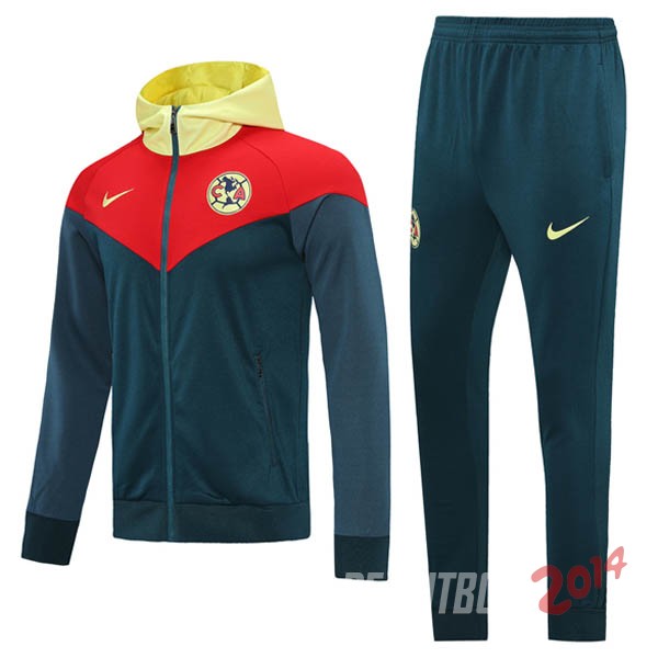 Chaqueta Con Capucha Club América Rojo Azul 2020/2021