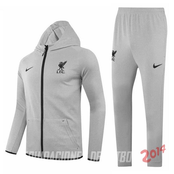 Chaqueta Con Capucha Liverpool Gris 2020/2021