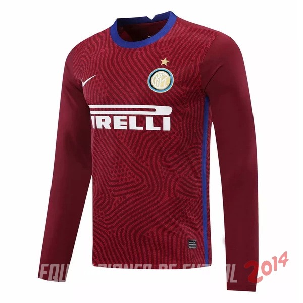 Camiseta Del Inter Milán Manga Larga Portero 2020/2021 Borgona