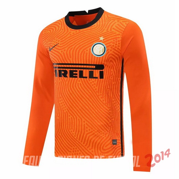 Camiseta Del Inter Milán Manga Larga Portero 2020/2021 Naranja