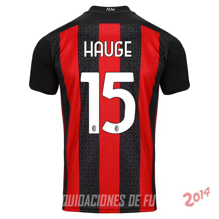 Hauge de Camiseta Del AC Milan Primera Equipacion 2020/2021