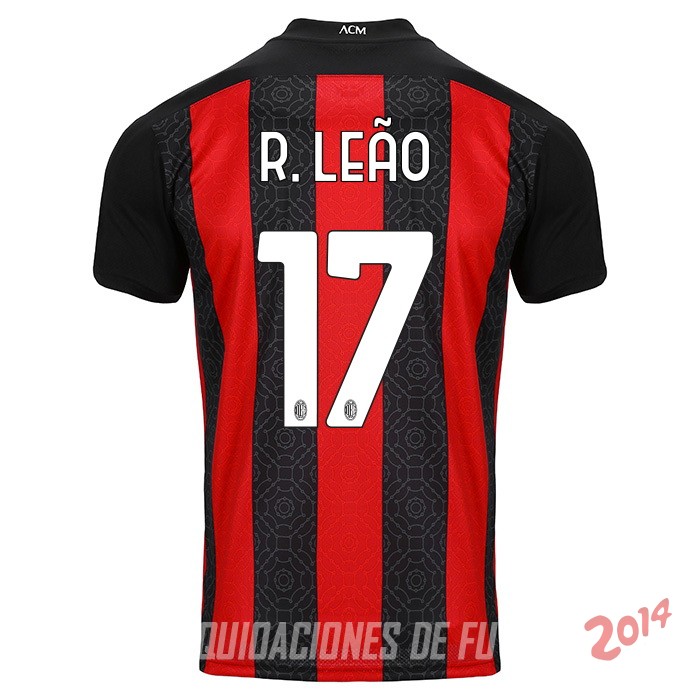 R.Leao de Camiseta Del AC Milan Primera Equipacion 2020/2021